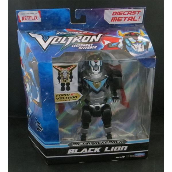 Netflix Dreamworks Voltron Legendary Diecast Metal Defender Black Lion