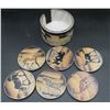 Image 2 : Vintage Safari Animals Marble Coaster Set With Holder
