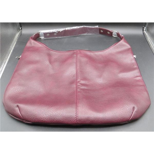 New Ladies Burgundy Fashion Handbag 17" Wide