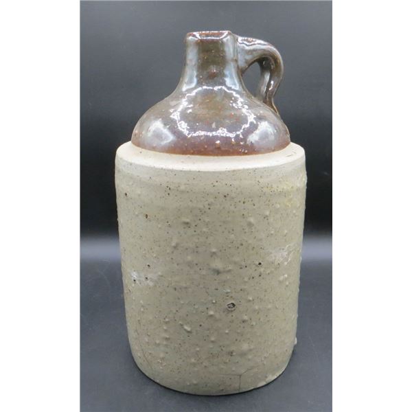 Antique Stoneware Whisky Jar 13" Tall & 7" diameter on bottom