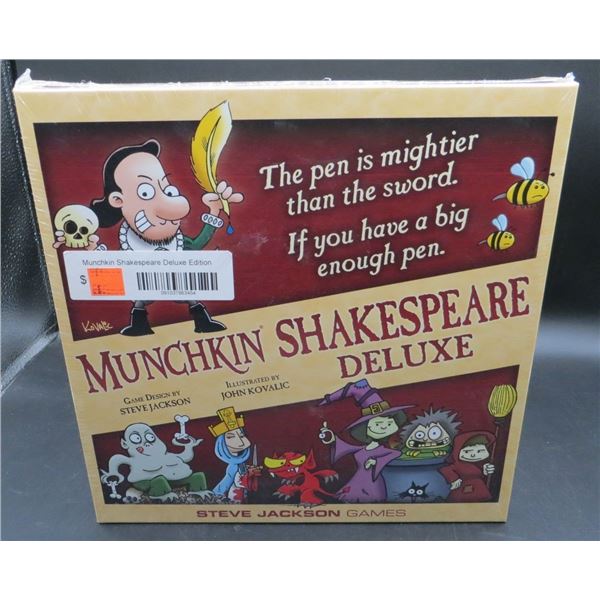 New Munchkin Shakespeare Deluxe Card Game By Steve Jackson