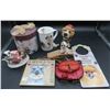Image 1 : Collection Of Dog Figures, Dog Mug, Dog Leather Change Purse & More