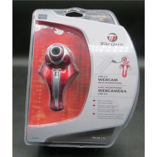 New Targus USB 2.0 Webcam with Microphone