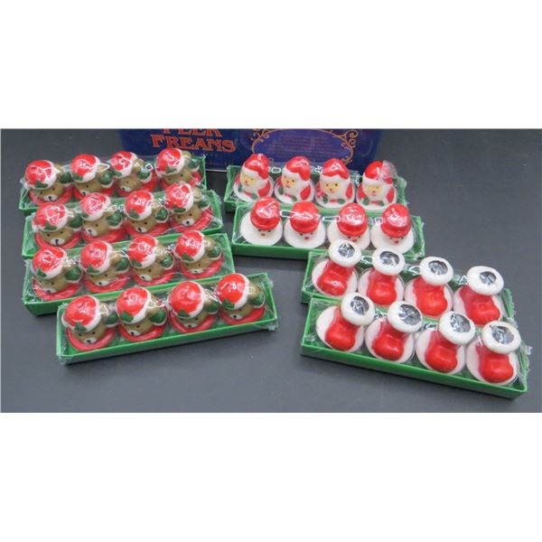 Lot of New Christmas Candles Various Designs