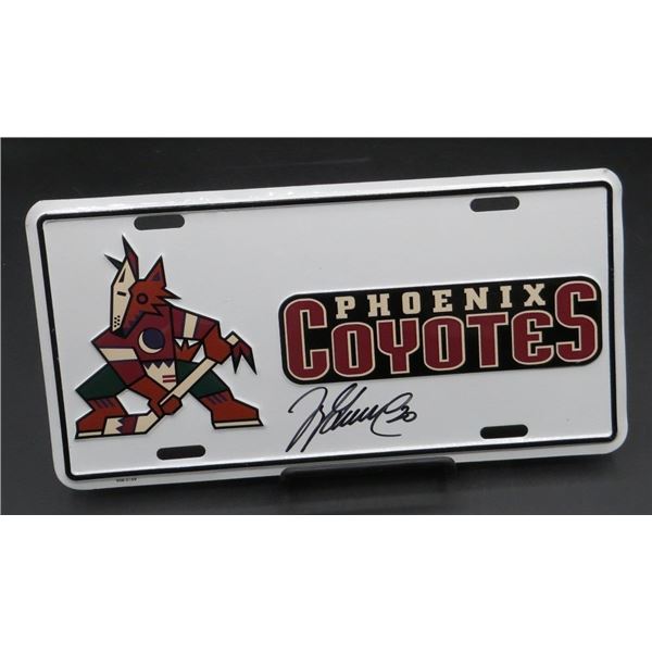 Jyrki Lumme Autographed Phoenix Coyotes License Plate