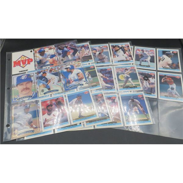 1992 Donruss McDonald's Baseball Complete Set 32 Cards (26 + 6 MVP cards)