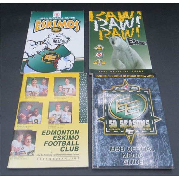 4 Edmonton Eskimos Media Guides