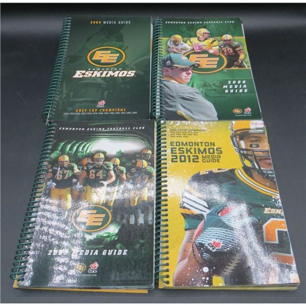 4 Edmonton Eskimos Media Guides