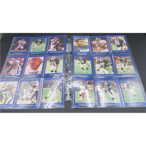 1990 Jogo CFL Toronto Argonauts Team Set