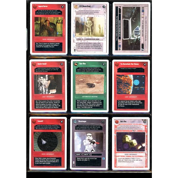 Lot of 18 Various Star Wars TCG Collector Cards