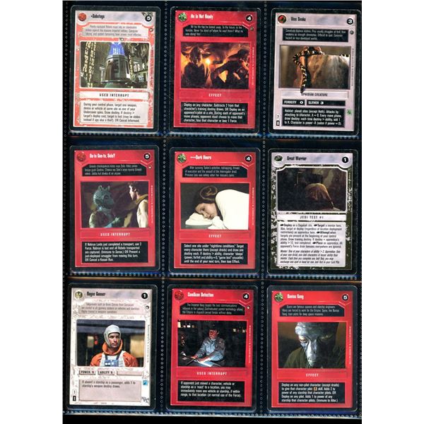 Lot of 18 Various Star Wars TCG Collector Cards