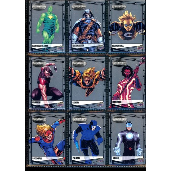 Lot Of 9 Various Marvel Vibranium Collector Cards