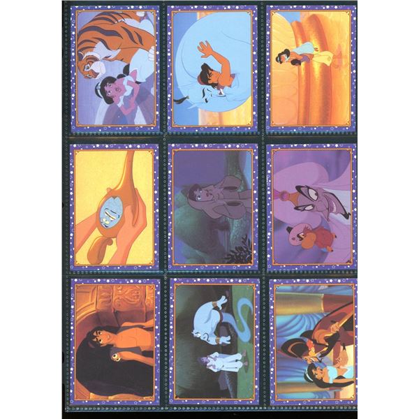 Lot Of 9 Various Disney Aladdin Collector Cards