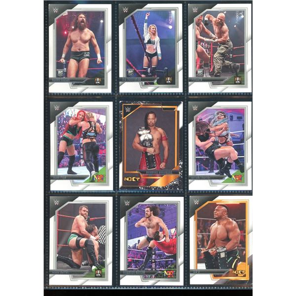 Lot of 9 Various Wrestling Collector Cards