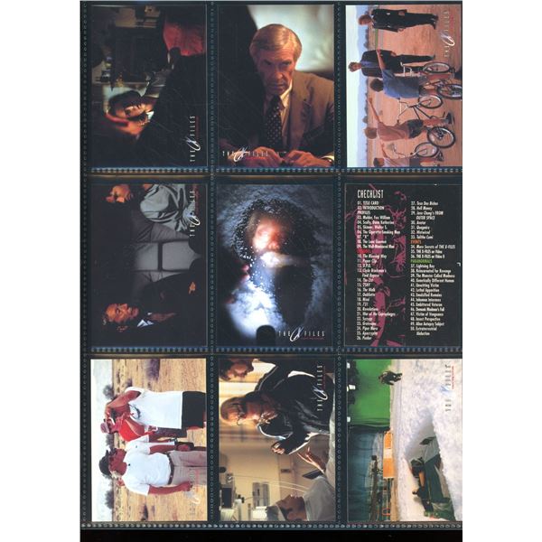 Lot of 9 Various X-Files Collector Cards