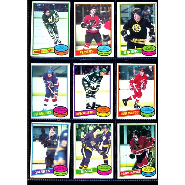 1980-81 OPC O-Pee-Chee Lot Of 9 Vintage Cards Various Teams & Players
