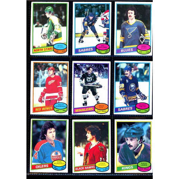1980-81 OPC O-Pee-Chee Lot Of 9 Vintage Cards Various Teams & Players