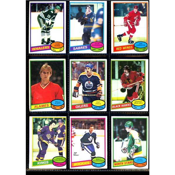 1980-81 OPC O-Pee-Chee Lot Of 9 Vintage Cards Various Teams & Players