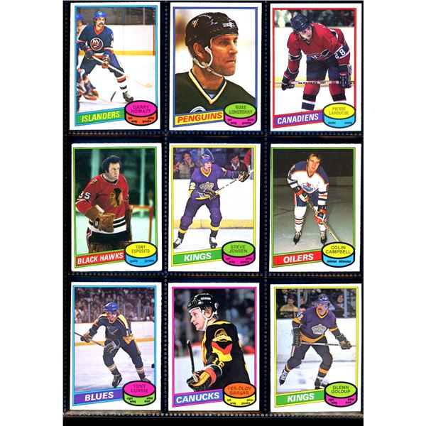 1980-81 OPC O-Pee-Chee Lot Of 9 Vintage Cards Various Teams & Players