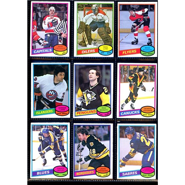 1980-81 OPC O-Pee-Chee Lot Of 9 Vintage Cards Various Teams & Players