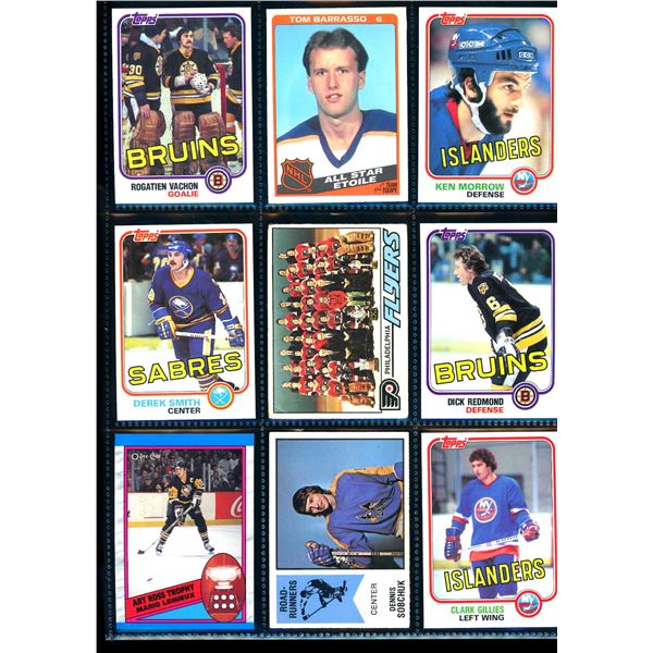 Lot of 9 Various Vintage Hockey Cards Various Teams Sets & Players