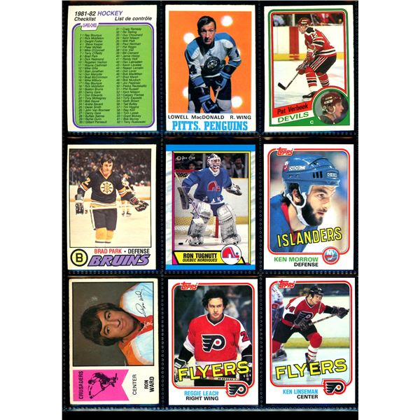 Lot of 9 Various Vintage Hockey Cards Various Teams Sets & Players