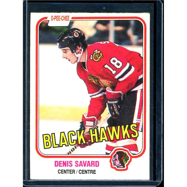 1981-82 O-Pee-Chee #63 Denis Savard RC BV $40