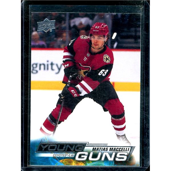 2022-23 Upper Deck #216 Matias Maccelli YG RC