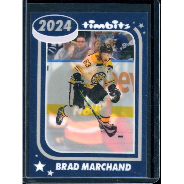 2024-25 Upper Deck Tim Hortons Timbits to NHL #1993 Brad Marchand BV $100