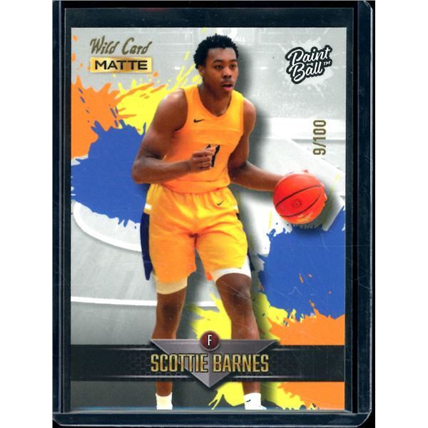 2022 Wild Card Matte Paint Ball Scottie Barns 9/100