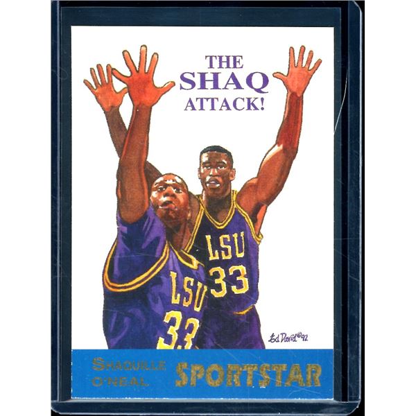 1992 Sport Stars Shaquille O'Neal Limited Edition Promo Card