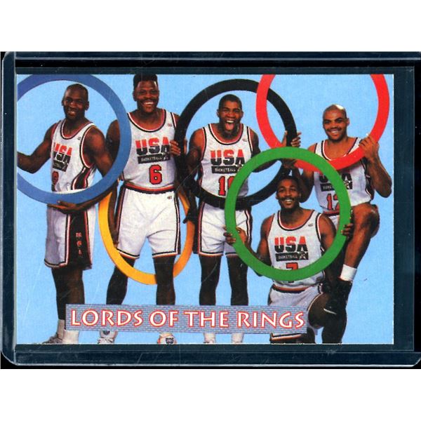 Lord Of The Ring Dream Team USA Basketball Card Michel Jordan, Magic Johnson, Karl Malone & more
