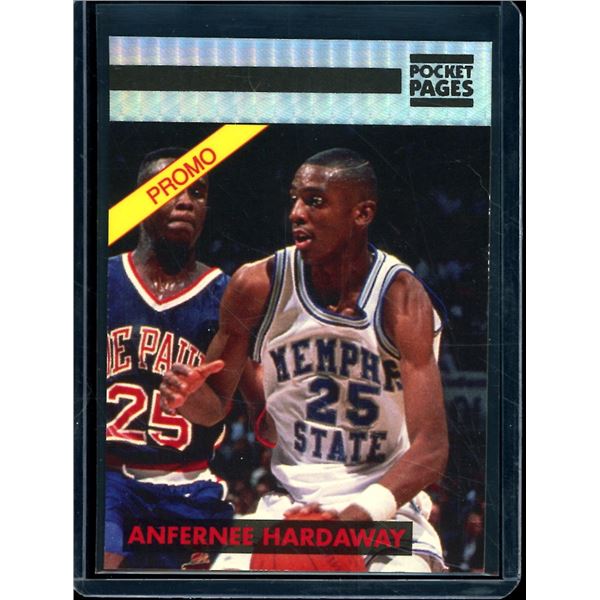 1993 Pocket Pages Anfernee Hardaway Basketball Promo Card