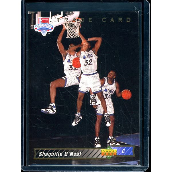 1992-93 Upper Deck #1B Shaquille O'Neal BV $35