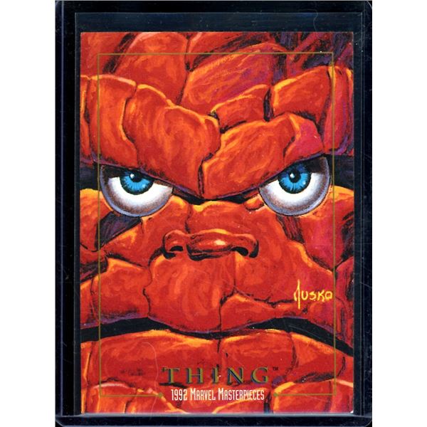 1992 SkyBox Marvel Masterpieces #91 Thing