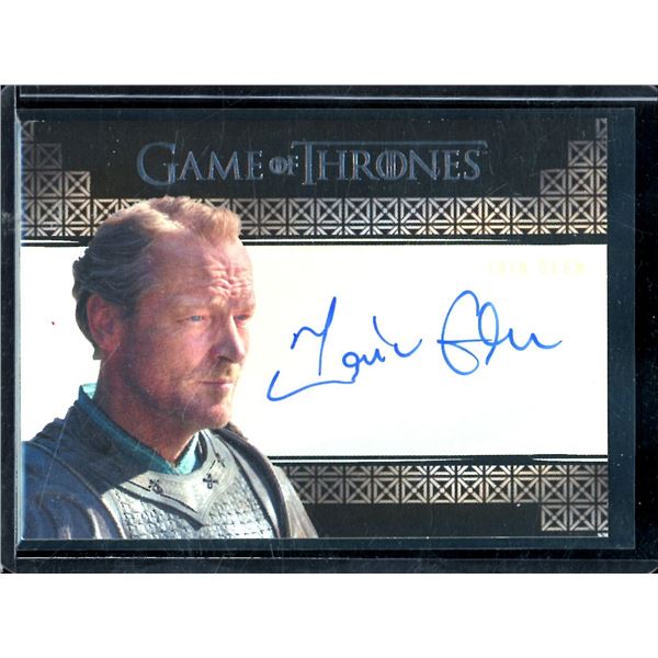 2017 Game of Thrones Valyrian Steel Valyrian Autographs Iain Glen as Ser Jorah Mormont BV $65