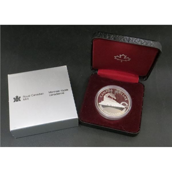 RCM 1986 $1 Vancouver Centennial Silver Dollar Proof Coin