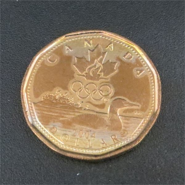 2004 Canadian Olympic Loonie $1 Coin