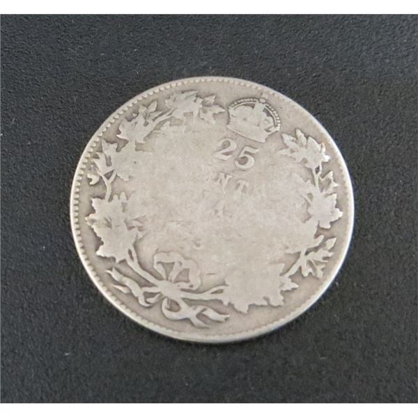 193? Canadian Silver 25 Cent Coin
