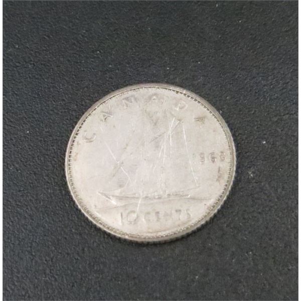 1968 Canadian Silver Dime (non-magnetic) 50% Silver
