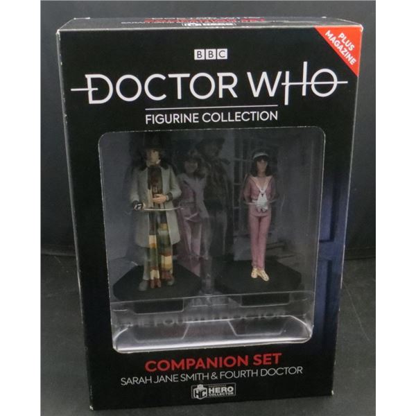 New Doctor Who Figures 4th Doctor & Sarah Jane Eaglemoss Companion Set Retails $65+