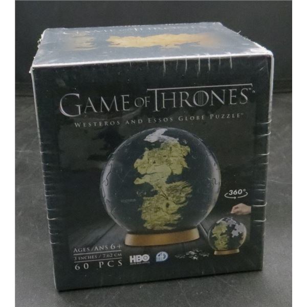 New Game of Thrones 4D Westeros & Essos 3" Globe Puzzle 60pcs