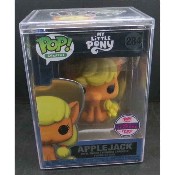New Funko Pop NFT My Little Pony Applejack #284 /1700 With Hard Case BV $180