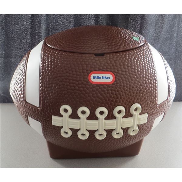 Vintage Little Tikes Football Toy Chest Storage Measures 26 inches across x 20 inches in height