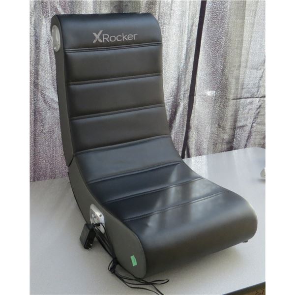 Black X Rocker Wired Floor Gaming Chair