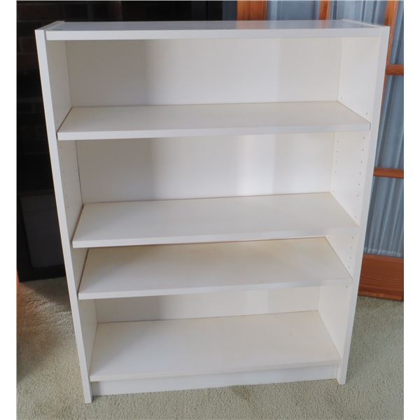 4 Tier White Shelf 30.5” long x 11” depth x 41” Tall