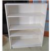 Image 1 : 4 Tier White Shelf 30.5” long x 11” depth x 41” Tall