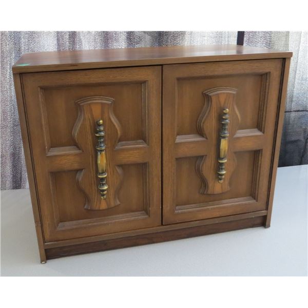 Vintage Wooden Record Cabinet 30.5” long x 16” wide x 23” tall