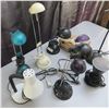 Image 2 : Lot of 9 Various Desk Lamps Various Styles & Colours