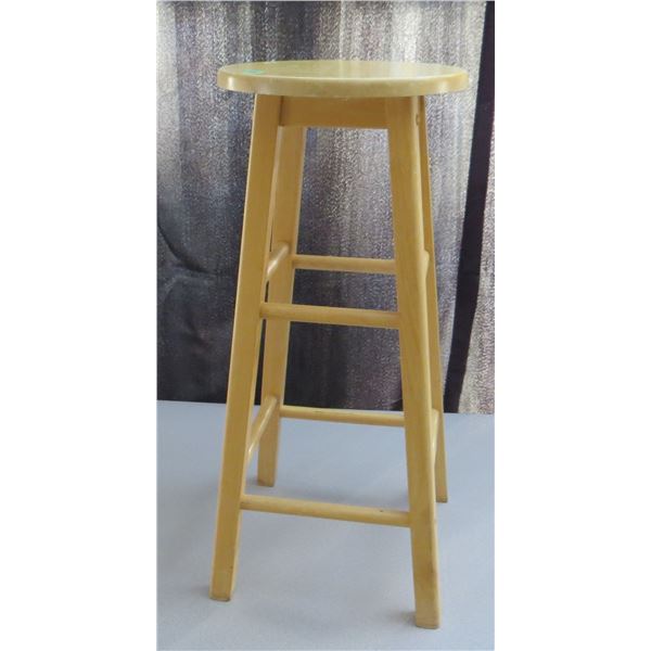Solid Wood Stool 29” Tall